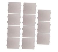 OKUMEYR Lot de 10 Plaques de Mica Résistantes à Haute Température pour Micro-ondes, Découpables, Accessoires Universels Cuisine et Bureau, Feuille Isolante Argentée