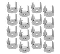 OKUMEYR Lot De 16 Clips Pour Panneaux De Verre, Pince À Vitre De Salle De Bain, Support Mural À Pince Pour Verre, Alliage De Zinc Argenté, Pour Verre 8-10 Mm