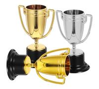 OKUMEYR Lot de 3 Coupes Trophées Décoratives en Plastique Petit Trophée Délicat pour Récompense Sportive Sûr et Décoratif pour Événements Scolaires