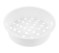 OKUMEYR Panier vapeur pour cuiseur à riz, plateau vapeur pour riz et raviolis, insert en PP blanc 21.50 * 21.50 * 6.00 cm, robuste et facile à ranger, pour cuisson vapeur des aliments