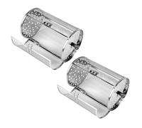 OKUMEYR Paniers à Griller pour Cuisson Uniforme en Acier Inoxydable Lot de 2 Design Rotatif pour Frites et Noix Cuisine Familiale
