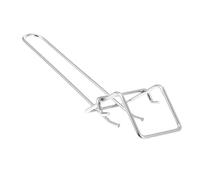 OKUMEYR Pince à Plateau Anti-brûlure en Acier Inoxydable Solide, Poignée Antidérapante Ergonomique, Accessoire la Cuisine Polyvalent pour Plaques et Moules, Usage Domestique Quotidien,