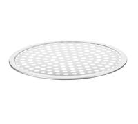 OKUMEYR Plaque à Pizza Perforée en Acier Inoxydable Ronde 9.06x9.06 Pouces, pour Cuisson de Pizzas Fines et Fruits de Mer, Usage Cuisine Professionnelle et Domestique
