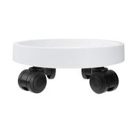 OKUMEYR Plateau Plusieurs Styles en Résine Blanche, Base Plate Finition Soignée, Facile à Nettoyer pour Pot de Fleurs Accessoire pour Jardinières et Plantes D'intérieur Plusieurs Styles