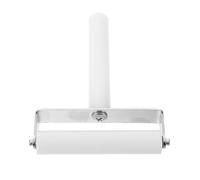 OKUMEYR Rouleau D'application Mobile de Films, Rouleau Manuel en Silicone 8cm, Blanc, Réutilisable, pour Écrans Électroniques et Lissage de Film Vinyle ou Papier Peint