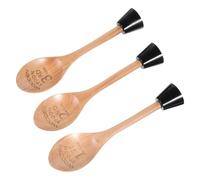 OKUMEYR Trophée Cuillère en Bois Cuisine Lot de 3 Set de Set de Base