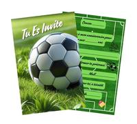 Olanmarp Cartes Invitation Anniversaire Enfant Football Lot de 10
