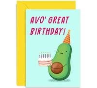 Old English Co. Carte d'anniversaire amusante d'avocat pour lui et elle - Jeu de mots hilarant avocat - Carte d'anniversaire pour frère, sœur, maman, papa, fils, fille | Intérieur vierge avec