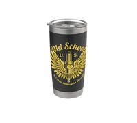 Old School Hot Rods Bougie d'allumage pour moto et avion Gobelet isotherme en acier inoxydable double paroi