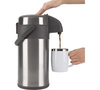 Olerd 4,0 litres pichets à pompe thermos en acier inoxydable pichets isolants sous vide