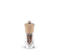Peugeot Moulin à piment Oléron 14cm – Réglage classique – Mécanisme acier – Bois PEFC & acrylique