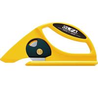 OLFA 45-C - Cutter spéciale pour tapis, moquettes et feuilles de caoutchouc avec lame circulaire de 45 mm
