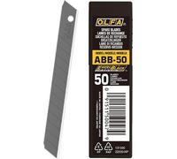 OLFA 50 : 50 lames Excel Black ultra-tranchantes de 9 mm, boîte en plastique
