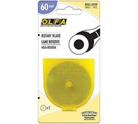 Olfa Lames rotatives 9455 — inoxydable argent, 60 mm (1 x RB60)