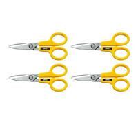 Olfa Lot De 4 Ciseaux Scs1 Multi-Usage Lames Dentelées 14 Cm