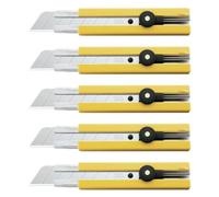 Olfa Lot De 5 Cutters H-1 Lame 25mm Blocage Par Molette