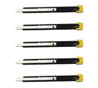 Olfa Lot De 5 Cutters Model S Acier Lame Ab 9mm Noir Jaune