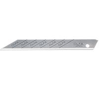 Olfa Lames de coupe SAB-10 – Lot de 10, 9 mm, angle de coupe 30° – Argent