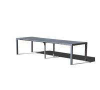 Olhao - Console Extensible Aluminium - 2/10 Pl Gris