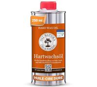 OLI-NATURA Huile-cire dure pour bois - Huile naturelle pour meubles, escaliers, portes et plus - Certifiée apte au contact alimentaire et anti-allergène, 0.25L, incolore-naturel