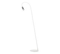 Oligo A Little Bit Lampadaire Stehleuchte, chromé, bras flexible blanc mat
