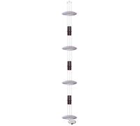 Oligo Bel-Air Suspension Pendelleuchte, feuille d`argent / rouille, avec disque de sol