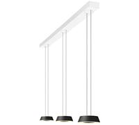 Oligo Glance Suspension 3 flammes avec réglage en hauteur caché Pendelleuchte, noir mat