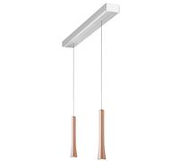 Oligo Rio HA Casambi 2 lampes Pendelleuchte, aluminium brossé, pendules Satin Copper