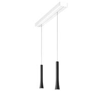 Oligo Rio HA Casambi 2 lampes Pendelleuchte, blanc mat, pendules noir mat
