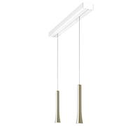 Oligo Rio HA Casambi 2 lampes Pendelleuchte, blanc mat, pendules Pearl Silver