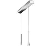 Oligo Rio HA Casambi 2 lampes Pendelleuchte, chromé, pendules blanc mat