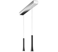 Oligo Rio HA Casambi 2 lampes Pendelleuchte, chrome, pendules noir mat