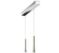 Oligo Rio HA Casambi 2 lampes Pendelleuchte, chromé, pendules Pearl Silver