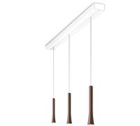 Oligo Rio HA Casambi 3 lampes Pendelleuchte, blanc mat, pendules Brazilian Brown