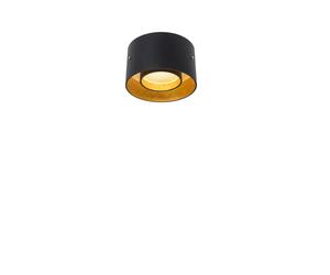 Oligo Trofeo Tunable White Plafonnier Deckenleuchte, noir mat / feuille d`or
