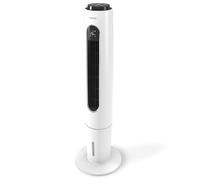 Olimpia Splendid Peler Tower, rafraîchisseur d'air portable, ionisation et humidification, 300 m³/h, 65 W, H 110 cm, blanc
