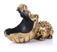 oliruim Bol en forme de crocodile statue d'animal drôle d'entrée, décoration de bureau, porte-bonbons en forme de bouche grande pour maison, salon, boîte de rangement