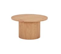 Oliva - table basse ronde - effet bois - 80 cm - Bois