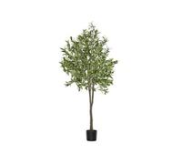 Plante artificielle - TECTAKE - Olivier artificiel OLEAND à l'aspect naturel, volumineux et entretien facile, hauteur 180 cm - Vert