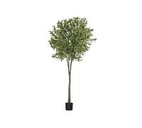 Plante artificielle - TECTAKE - Olivier artificiel OLEAND à l'aspect naturel, volumineux et entretien facile, hauteur 210 cm - Vert