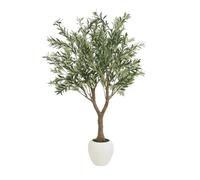 Olivier artificiel pot blanc 180cm