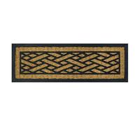 OLIVO.shop Paillasson Cocco Entrée Extérieur 25 x 75 cm, Tapis Antidérapant, Tressé et Caoutchouc Escalier