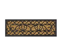 OLIVO.shop Paillasson Cocco entrée extérieure tapis 25 x 75 cm, antidérapant, tressé coco et caoutchouc escalier