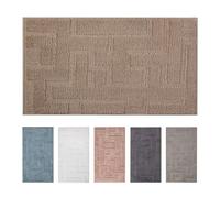 Olivo.shop Tapis de salle de bain avec fond antidérapant, lavable, doux et absorbant, tapis multi-usages couleur unie, motif flamant rose, sable, 45 x 75 cm
