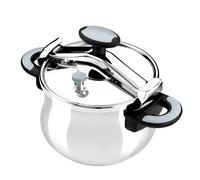 Olla a presión BRA A185502 6 L Acero inoxidable Inducción Gas Plata