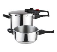 Olla à pression Magefesa Practika Plus Set 2 pièces acier inoxydable 4L 6L