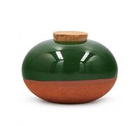 Olla Galet Vert 15 rrosage Autonome pour Plantes en Pot - Terre Cuite Microporeuse - Fabrication Artisanale Française - Autonomie de 2 à 5 Jours
