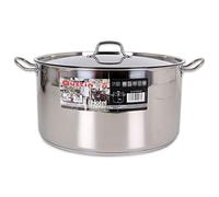 OLLA + TAPA ACERO IND 36CM/0,8MM/19L QUTTIN HOTEL