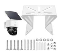 Ollanoos Support d'angle 270°, compatible avec les caméras Eufy PTZ | Acier inoxydable, convient pour Eufy Security SoloCam S340/E30, caméras de surveillance PTZ, lampes murales et de scène