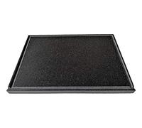 Ollare Plaque en pierre de lave réfractaire de l'Etna pour four électrique et gaz, barbecue, gril pour pizza et viande, dimensions au choix (30 x 30 cm²)